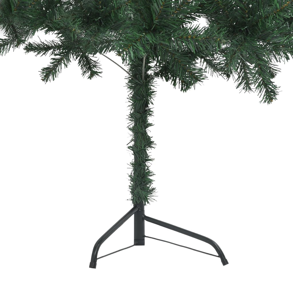 vidaXL Artificial Christmas Tree Corner Christmas Tree with LEDs and Ball PVC
