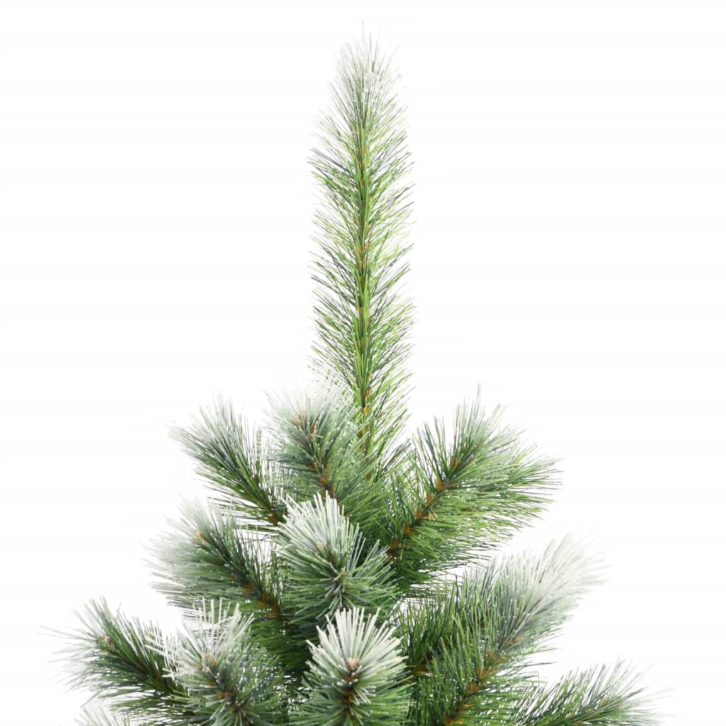 vidaXL Artificial Hinged Christmas Tree with Flocked Snow 70.9"