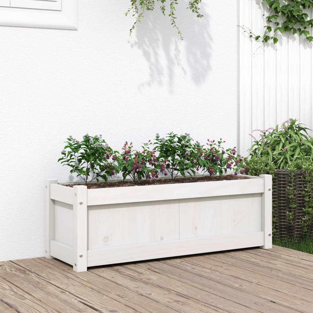 vidaXL Garden Planters Patio Flower Box for Climbing Plants Solid Wood Pine