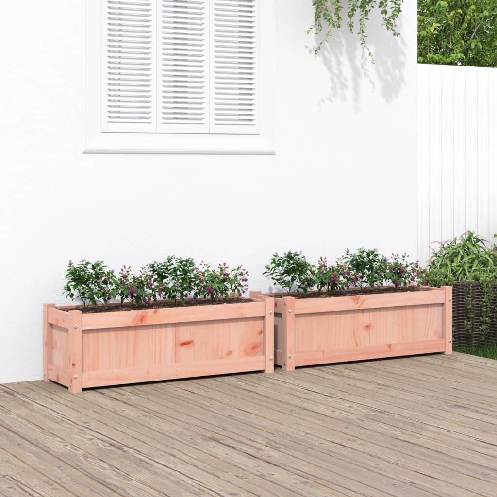 vidaXL Garden Planters Patio Flower Box for Climbing Plants Solid Wood Pine